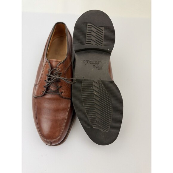 Allen Edmonds Stockbridge Mens 8 Brown Leather Split Toe Blucher Dress Shoes USA main image 5